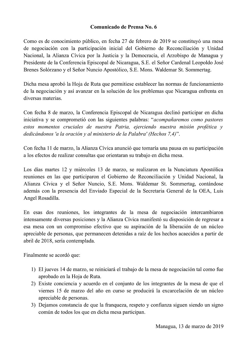 COMUNICADO